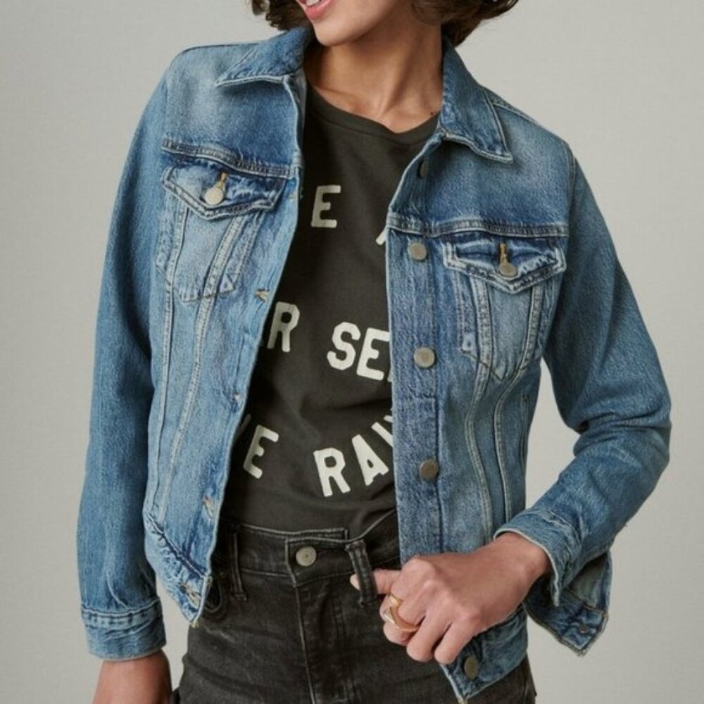Lucky Brand Tomboy Denim Trucker Jacket